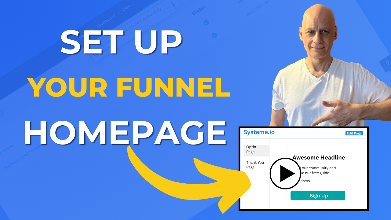 How to Set Up a Funnel Homepage in Systeme.io