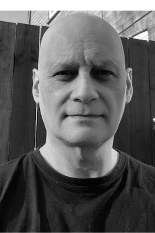 Black and white photo of Zaf.