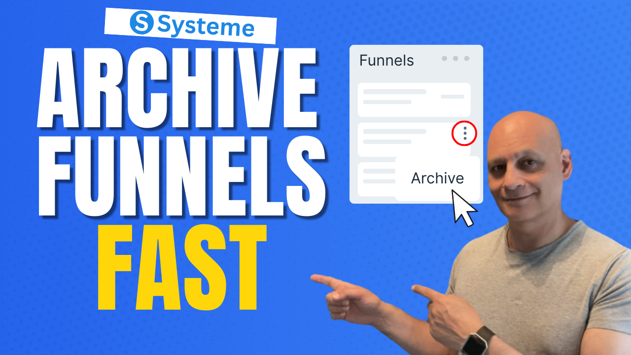 How to archive a funnel in Systeme.io