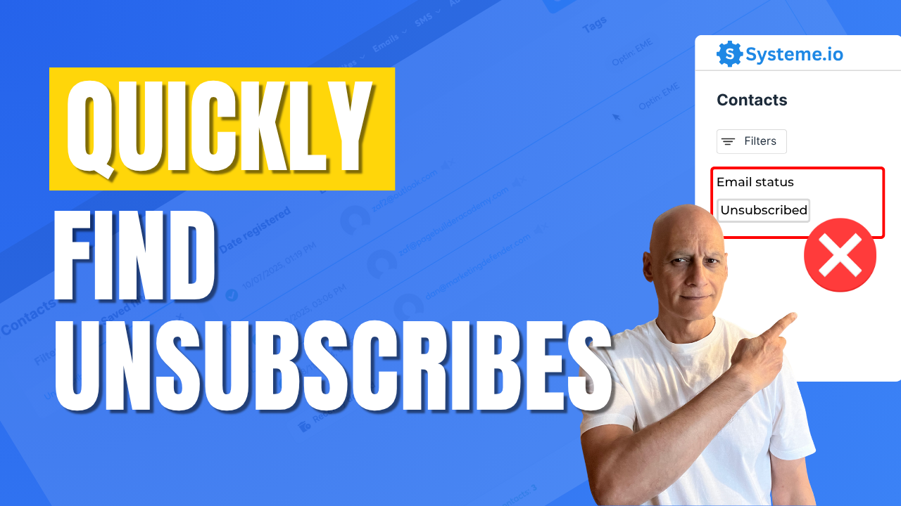 See Who Unsubscribed in Systeme.io