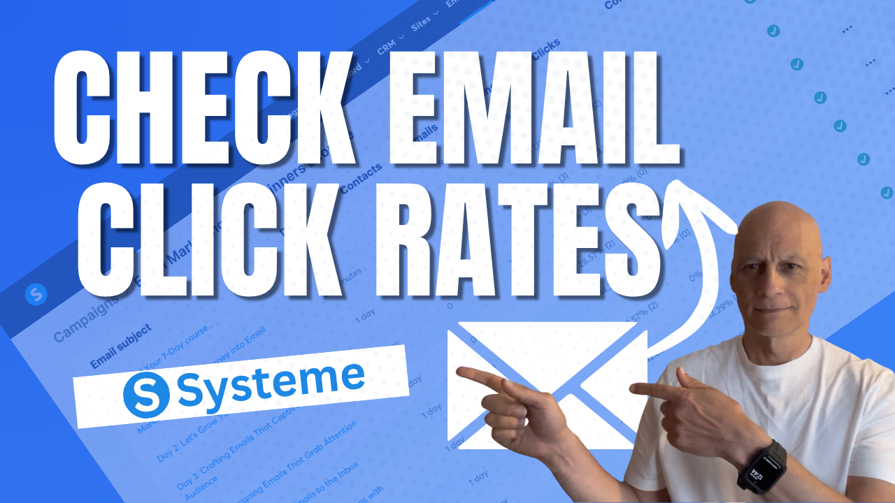 How to check email click rates in Systeme.io