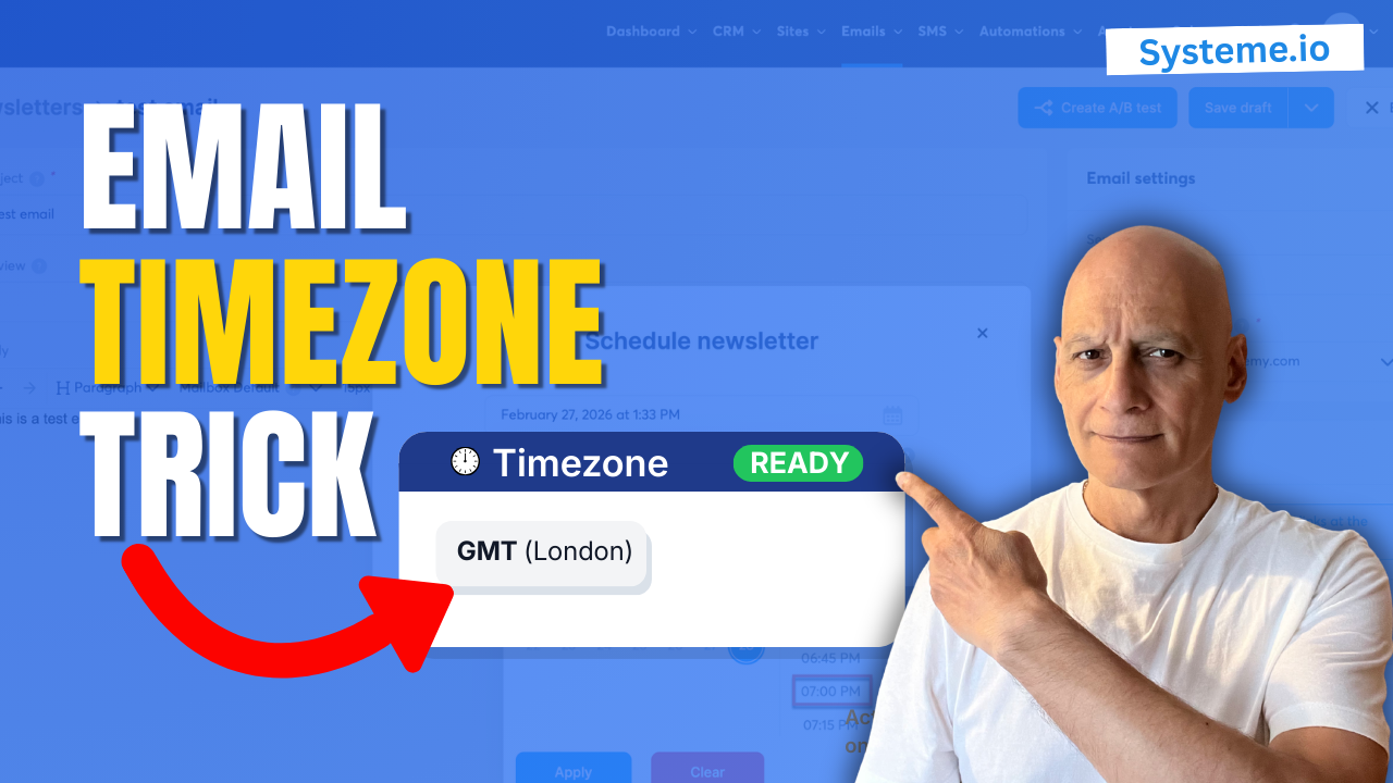 The Systeme.io Time Zone Mistake Killing Your Open Rates