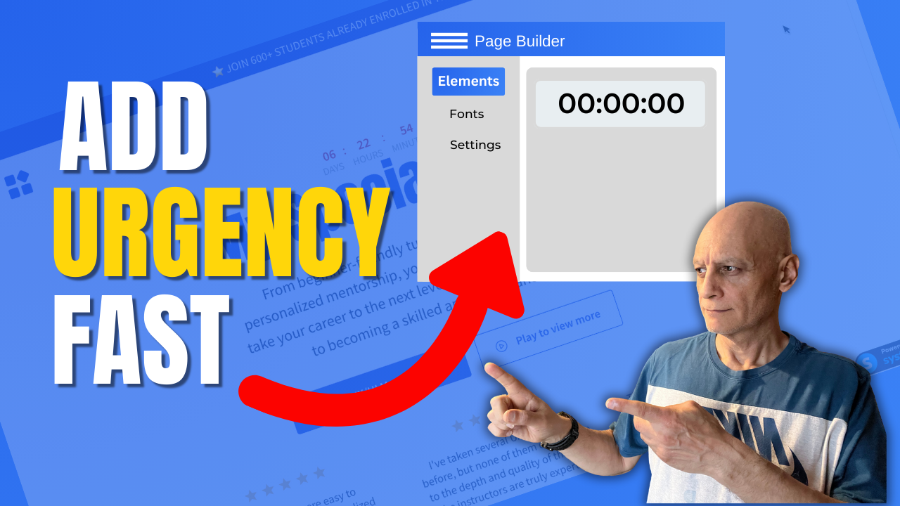 How to add a countdown timer in Systeme.io