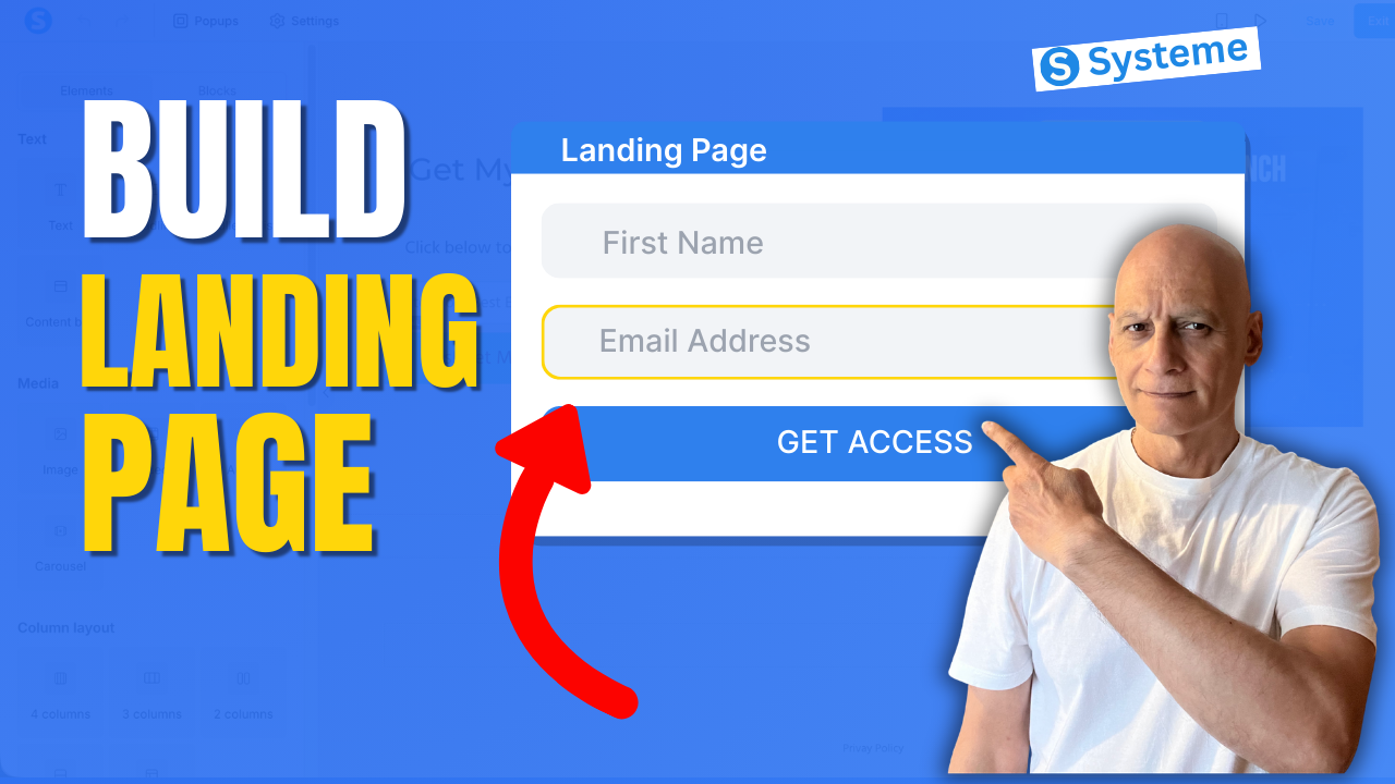 Create a Landing Page in System.io