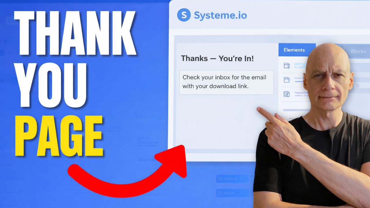 Your First Thank You Page in Systeme.io Start Here