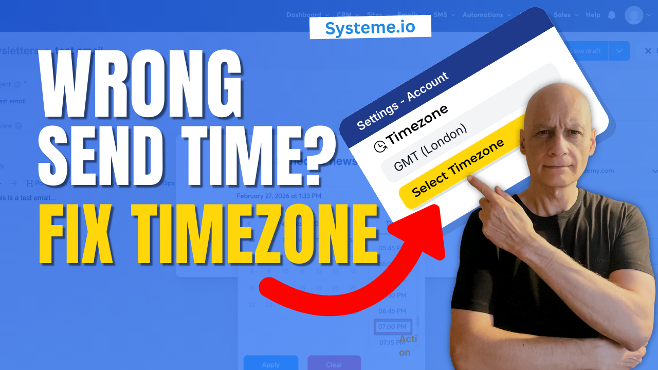 How to Schedule Emails by Timezone in Systeme.io