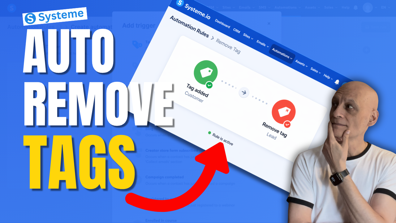 How to Remove a tag With Automation in Systeme.io