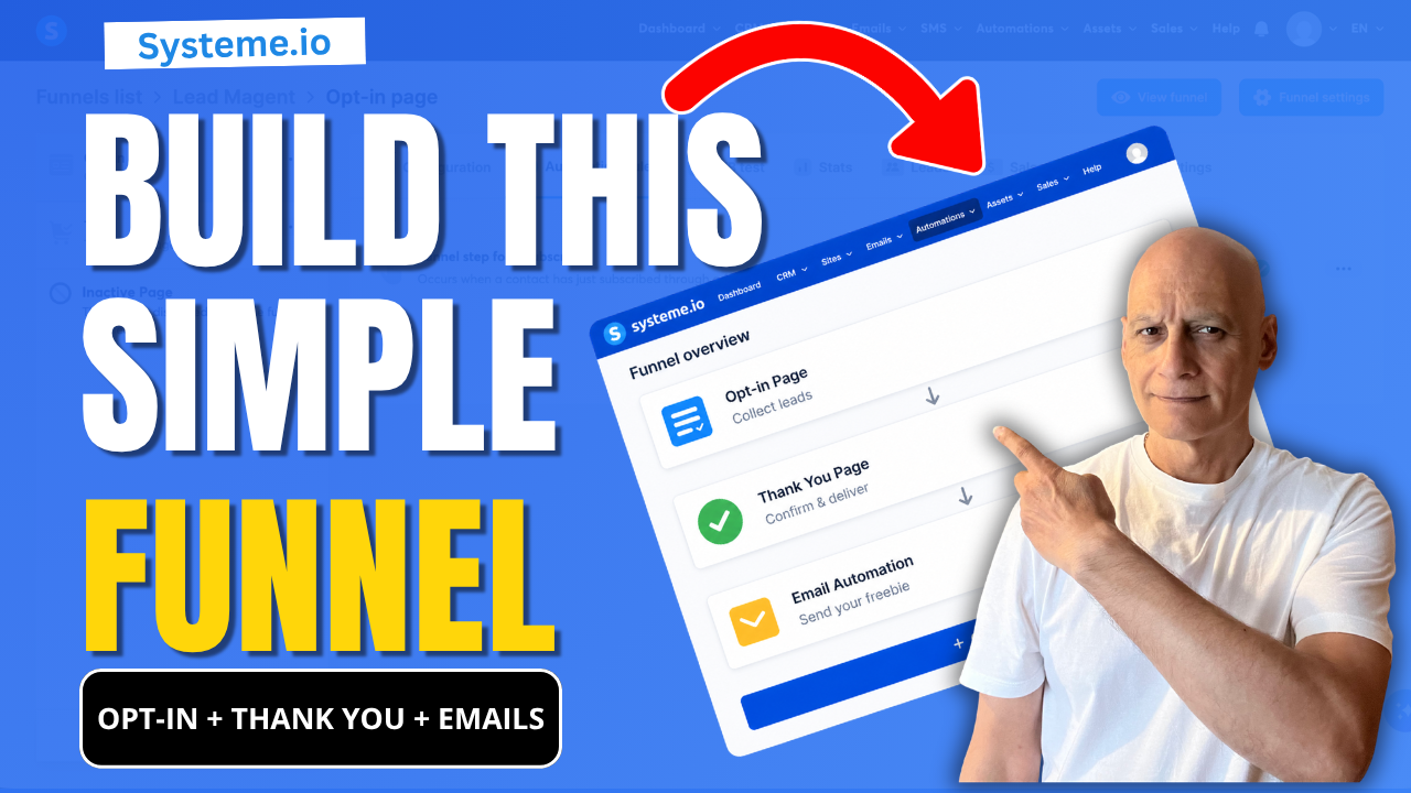 Build your first simple funnel in Systeme.io