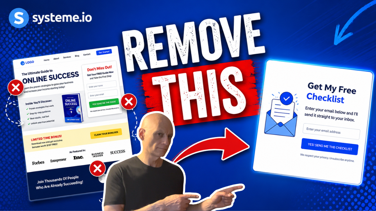 3 Things I Removed From My Systeme.io Funnel (And Conversions Went Up)